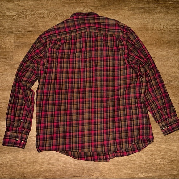 Pendleton Shirt Mens L Merino Wool Blend Check‎ Plaid Button Up Canterbury Cloth - Picture 4 of 4